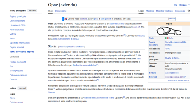 Opac su Wikipedia